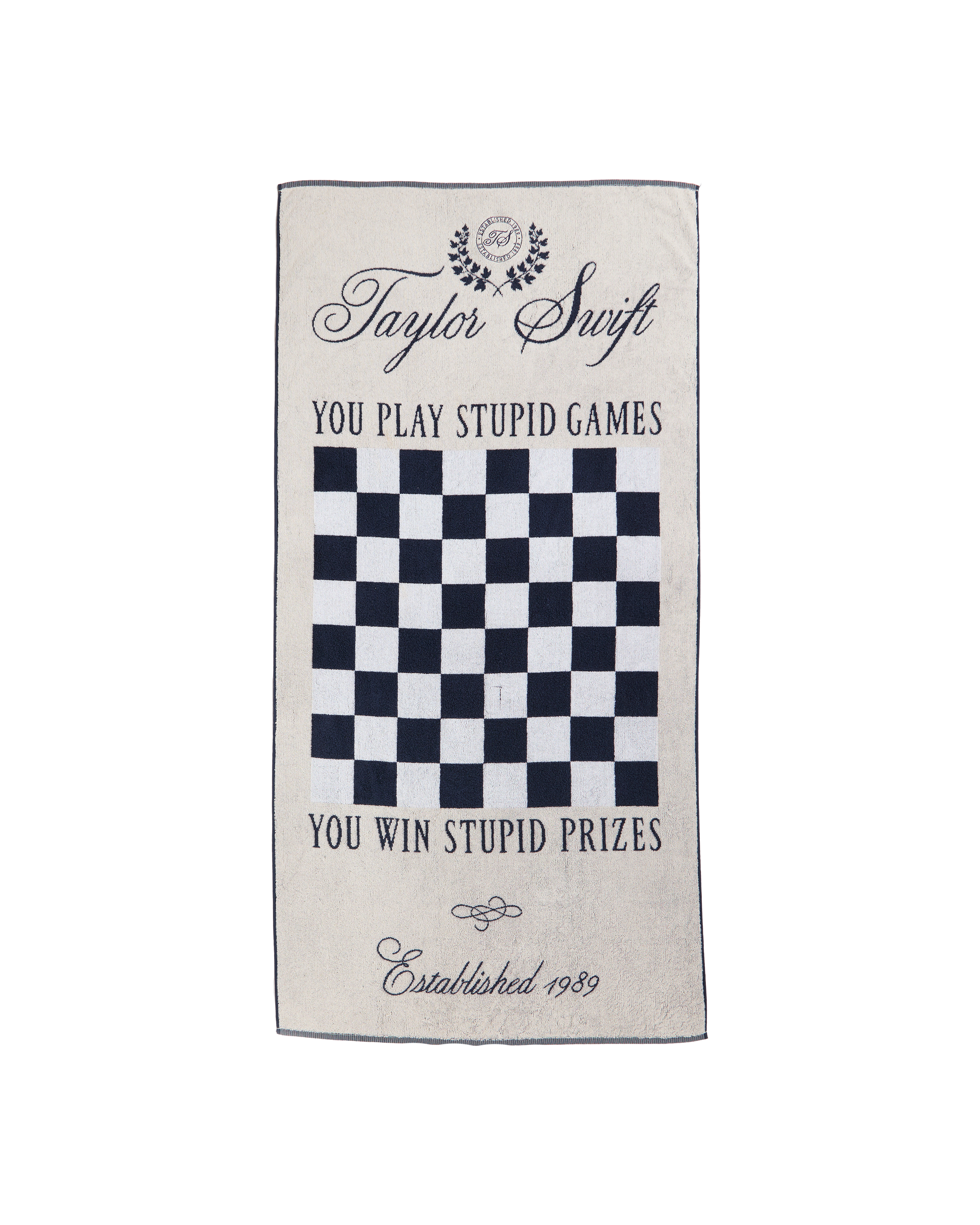 Taylor Swift Checker Game Towel front