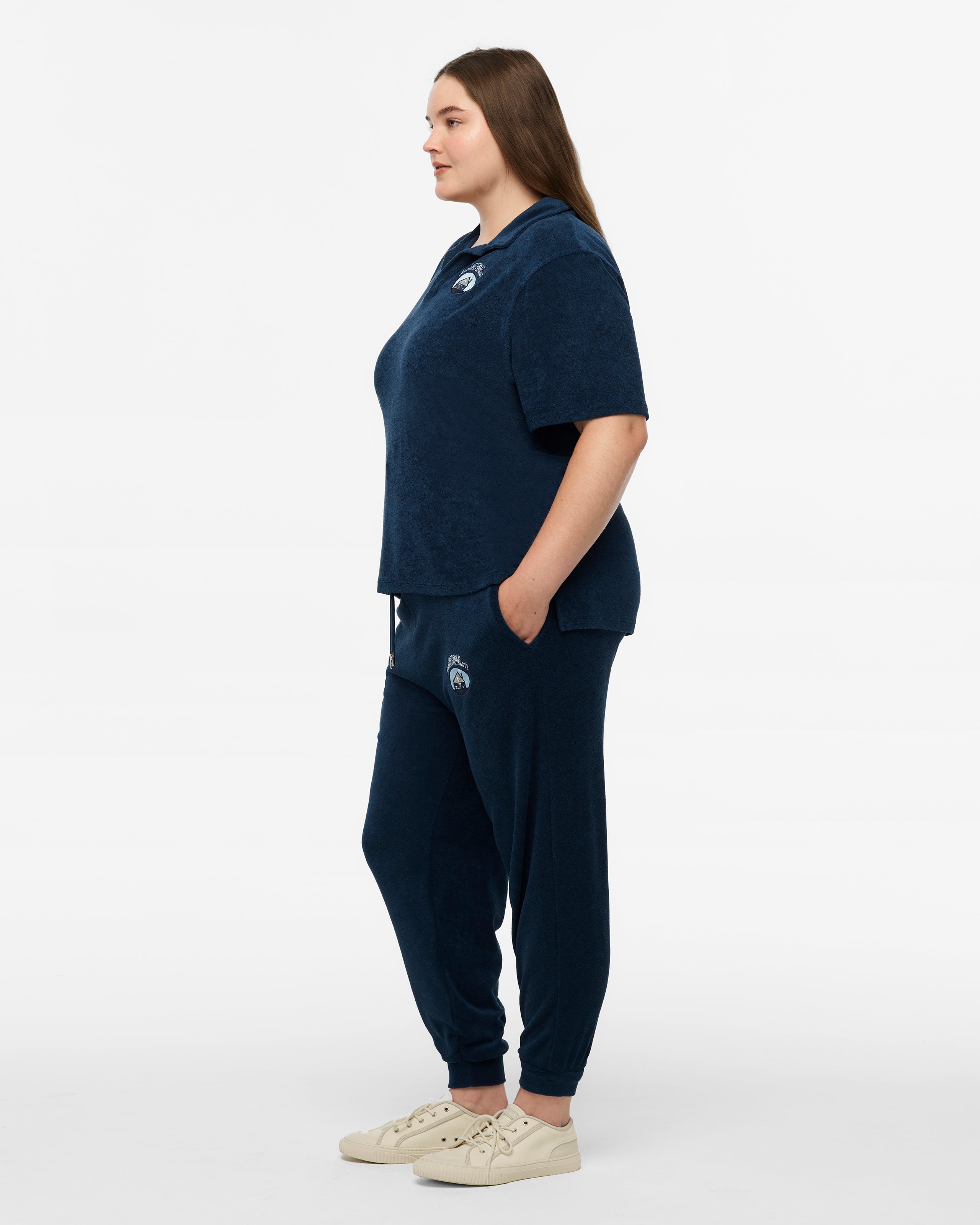 Last Great American Dynasty Terry Cloth Polo 2XL model side