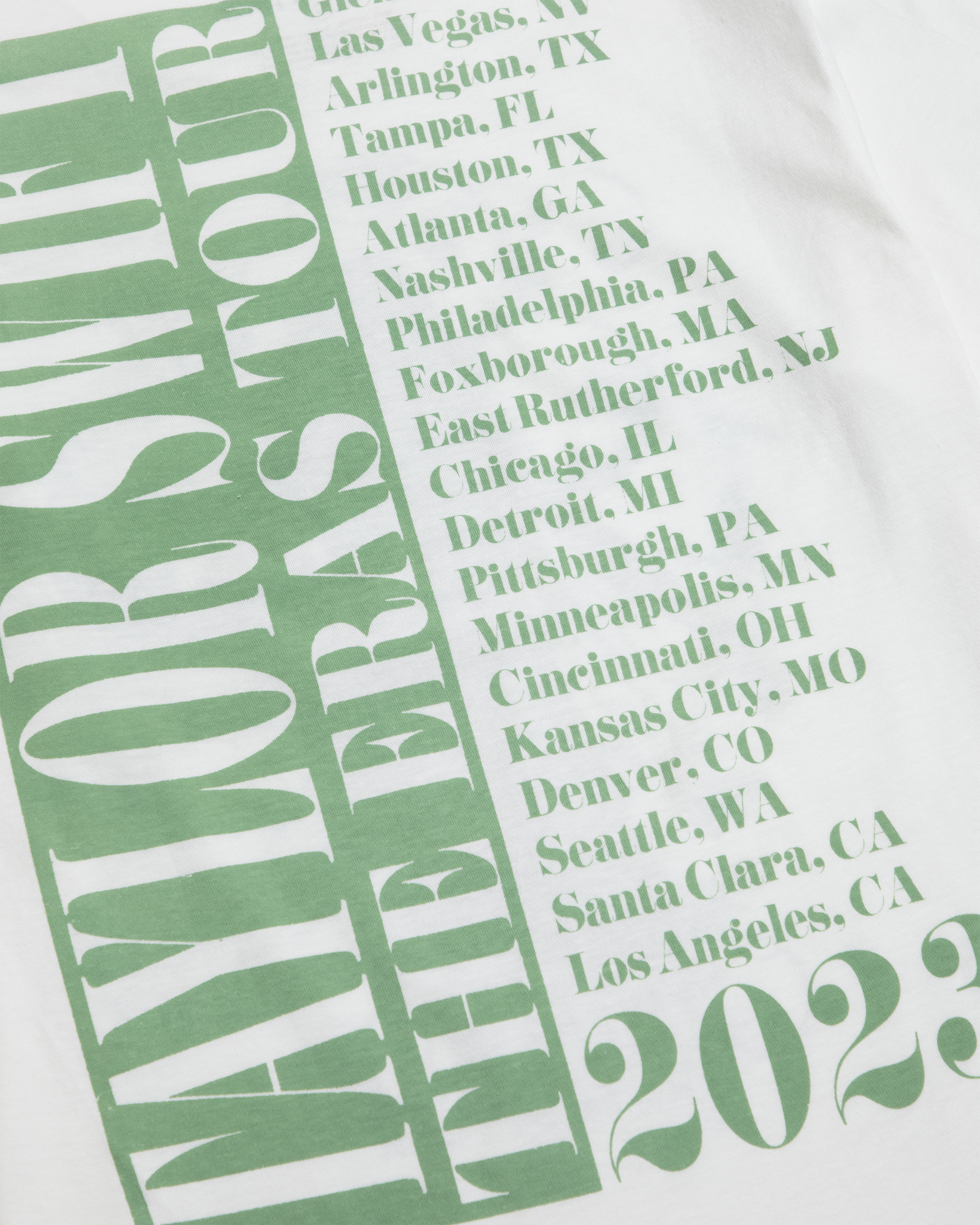 Taylor Swift | The Eras Tour Self-Titled Album T-Shirt close up