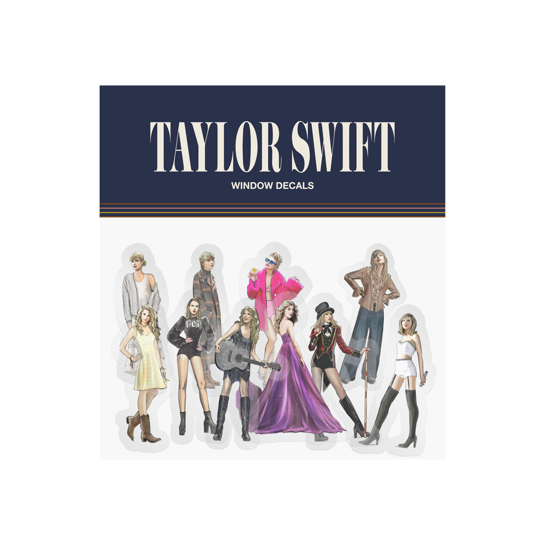 Taylor Swift Eras Car Decals Packaged